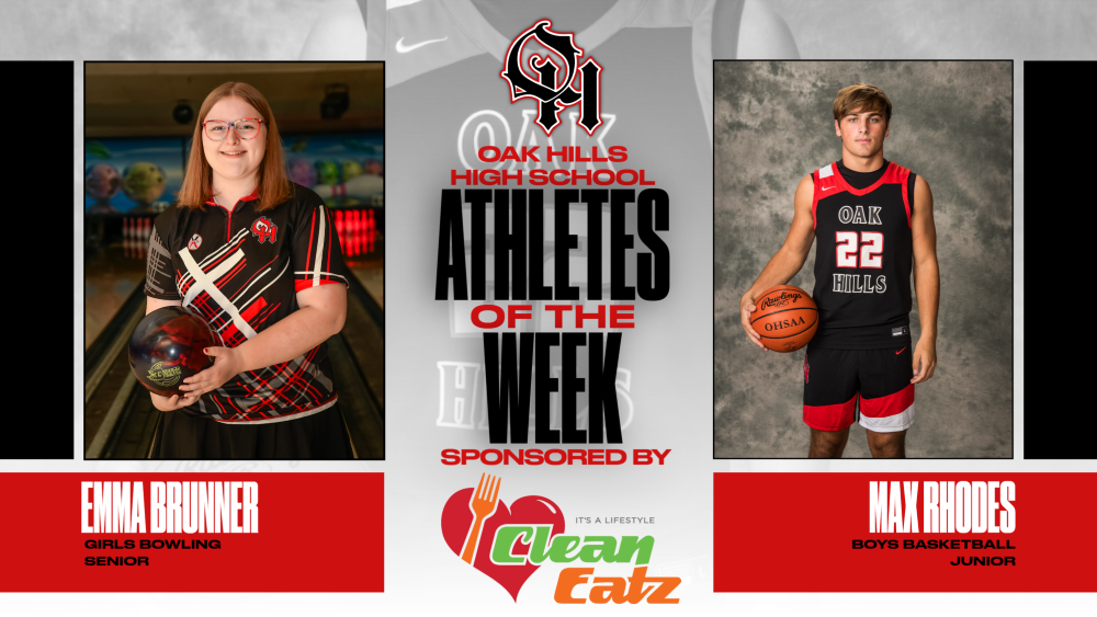 Congrats to Max Rhodes and Emma Brunner Clean Eatz Athletes of the Week